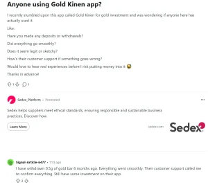 Is Gold Kinen App Legit Reddit Review
