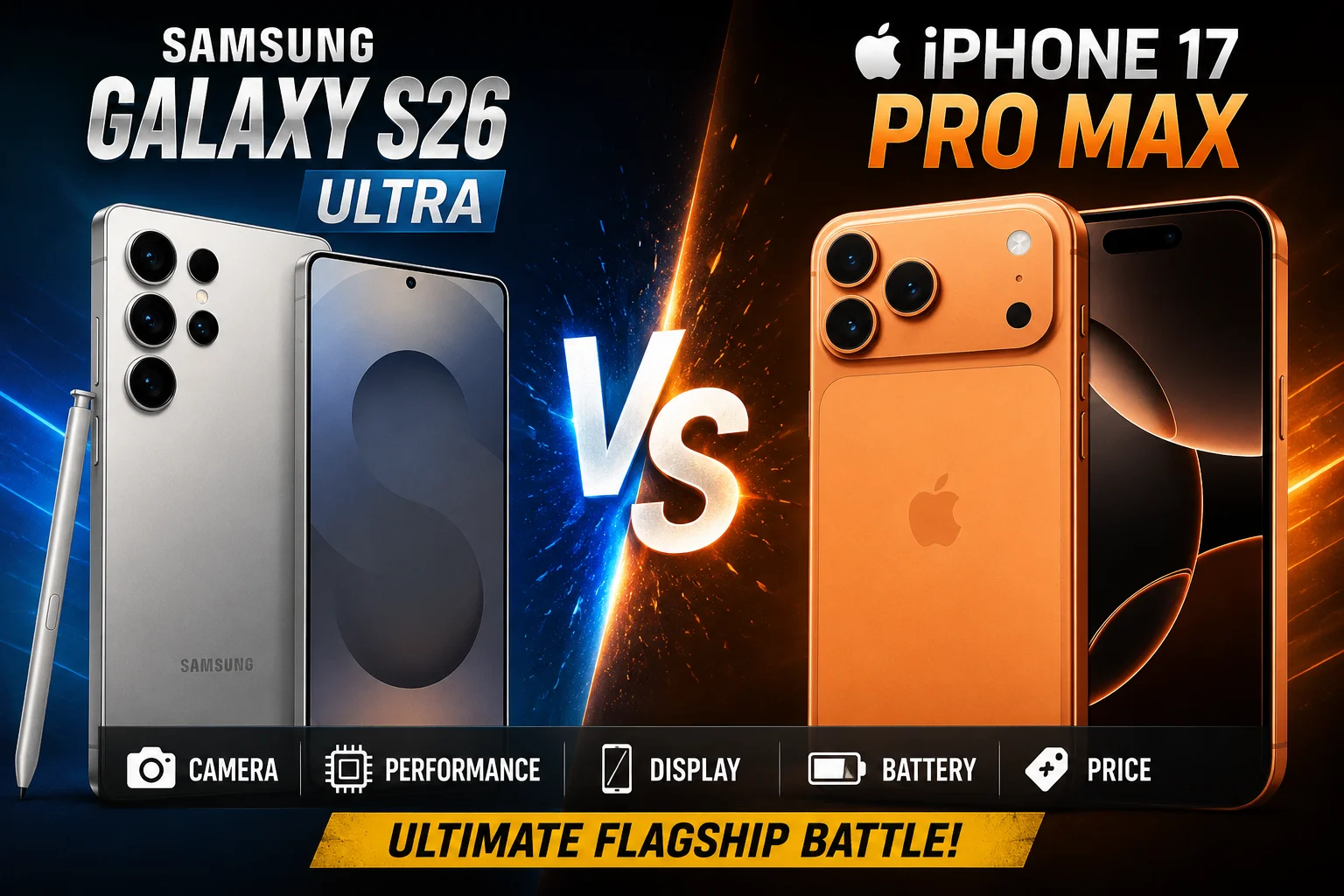 Samsung Galaxy S26 Ultra vs. Apple iPhone 17 Pro Max